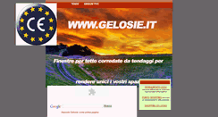 Desktop Screenshot of gelosie.it